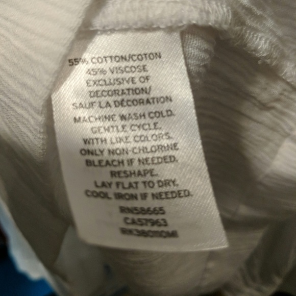 Summer Ruffle Blouse with Eyelet Detail - Picture 5 of 5